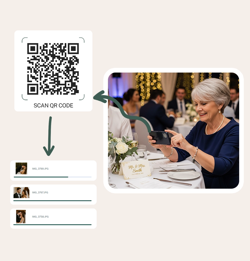A grandmother easily using a smartphone to share photos